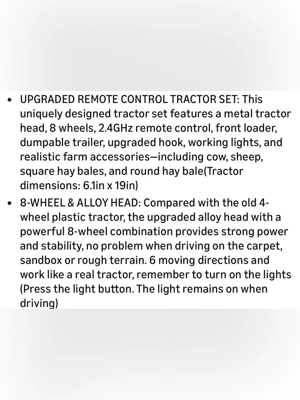 Remote Controlled Tractor & Trailer Farm Set
